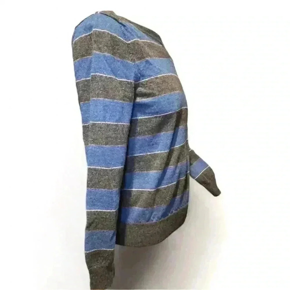 Banana Republic Men's Striped Wool Pullover Sweater Size L - Picture 2 of 4